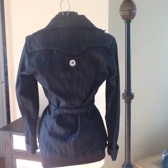 Baccini dark blue Jean jacket - Picture 2 of 6
